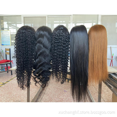 Peruvian Deep Wave Wigs HD Transparent Lace Front Human Hair Wigs 13x6 PrePlucked 150% Density Human Hair Wigs